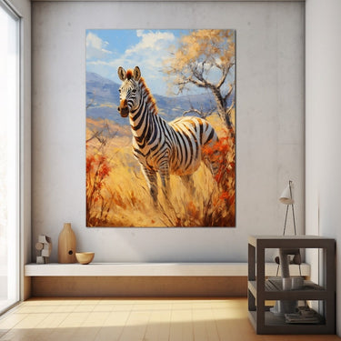 Zebra Print Art Canvas